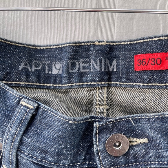 APT.9 Men's Denim Straight Fit Jeans  Light Wash Size 36x30 - Picture 3 of 6
